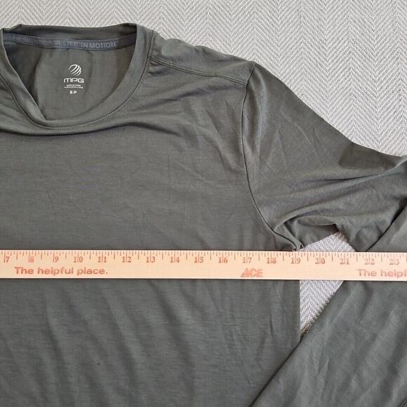 MPG Long Sleeve Base Shirt Men's Small Thyme Green Soft Moisture Wicking NWT - Picture 6 of 12